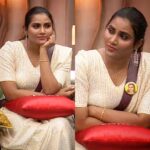 Myna Nandhini Instagram - #bigbossseason6tamil #myna @vijaytelevision @disneyplushotstartamil Wardrobe collection - @mokshe_rental_destination @mokshe_bridal_jewellery