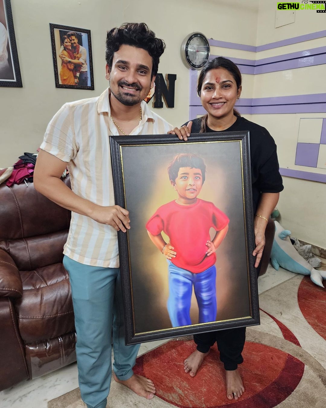 Myna Nandhini Instagram - Thank you soo much @alex_d_ashrag Love u pappa @iam_yogeshwaram