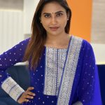 Myna Nandhini Instagram - Omg so beautiful blue colour wow wow wow @chakrabortymukta