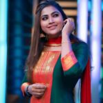 Myna Nandhini Instagram - @vijaytelevision shoot kpy champions dir @director_thomson_vijaytv dress from @andy_k_studio Beautiful pic @poovarasanphotography