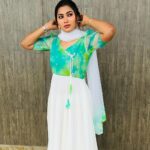 Myna Nandhini Instagram - Nice colour combinations dress from @deepoo_designers