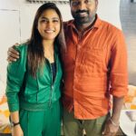 Myna Nandhini Instagram - Very very happpy and love work with u sir @actorvijaysethupathi i am soo blessed😍🥰❤️ waiting
