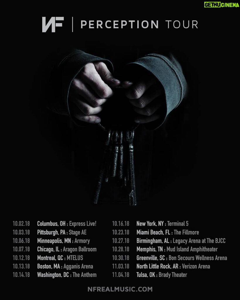 NF Instagram - The Perception Tour will continue this fall! Presale starts Wednesday 10AM local time. Sign up at nfrealmusic.com for first access to tickets. More to come...