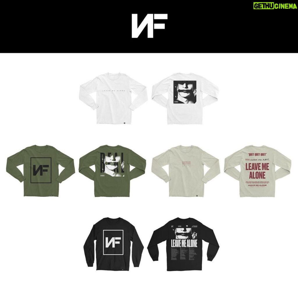 NF Instagram - new merch now live at nfrealmusicmerch.com