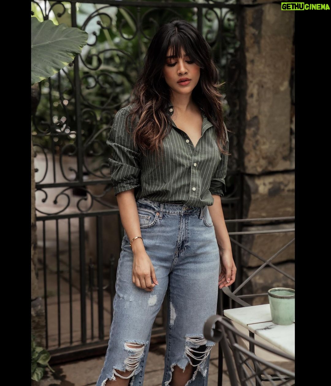 Nabha Natesh Instagram - glitchy mood with the Y2K chic ! : : : : Styling : @sandhya_sabbavarapu @team_sandhya Styling team: @styled_bysonali_ Photography: @puchi.photography Hair: @crafted_hair_by_her Makeup : @nehabagga21 Managed by : @theblinders.in
