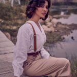 Nabha Natesh Instagram - Peaky f***** Blinder this halloween fellas ! : : : Photography : @kalyanyasaswi Styling : @aishwarya128 Makeup : @sonalsethiamakeup Hair : @crafted_hair_by_her Location : @rusticvoguehyd Management team : @karthik_peruru @aleen_aladnak #ʜᴀʟʟᴏᴡᴇᴇɴ2023 #halloween