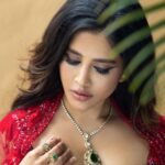 Nabha Natesh Instagram - Painting your feed Red . ‘coz why not ! : : : : Volume 3 & Issues 2 Lifestyle & Wedding Magazine @varaabyskmagazine Founder & Editor in Chief Sangeetha Kailash @itsmesangeethakailash Publisher : Blaze Kannan @blaze_kannan Photography & Film Lucky Malhotra @shotbyluckymalhotra Creative Director MZ @mz.hc Makeup Artist Ankita Manwani @ankitamanwanimakeupandhair Hair Stylist Harsha Singh @harshasingh512 Stylist Shreya Shorewala @sshorewala Jewellery: Arjunaa Vara Jewellery @arjunaa_jewellers Wardrobe Lehenga: Kalighata @kalighataindia Venue: Orchid Tree Wellness Retreat @orchidtree.in Celebrity Manager & Coordinator Sravana Miriyala @kachuthovgkaadu Distributors Dwarka Studios @dwarkastudios