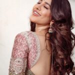 Nabha Natesh Instagram - hues of life. ft. Yours truly! : : : Outfit : @tanva_by_deepika Jewellery: @the_jewel_gallery @vcjew.ellers Styling : @sandhya__sabbavarapu @team_sandhya Photography : @puchi.photography Styling assistant : @styled_bysonali_ @styled_by_amer Hair : @crafted_hair_by_her Makeup : @kiranmakeup