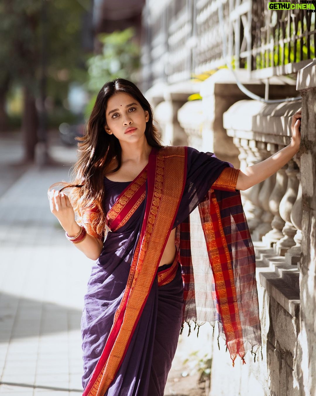 Nabha Natesh Instagram - Woke up one day and decided to take a stroll on the streets of old Bengaluru. Some of these buildings and walls are centuries-old. I’ve always wondered what these stones have witnessed all through these years. The stories must be fascinating ! : : : Photographer: @ponnappa Stylist - @sandhya__sabbavarapu Assisted by - @sirichandana_medi Hair: @harshasingh512 Mua : @makeoverby_jyothi.pradeep