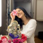 Nabha Natesh Instagram - While I'm at work, my heart is at home, wishing others the warmth of the festival. happy Ganesha Chathurdashi 🦚