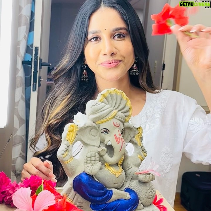 Nabha Natesh Instagram - While I'm at work, my heart is at home, wishing others the warmth of the festival. happy Ganesha Chathurdashi 🦚