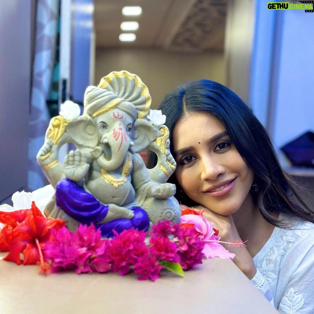 Nabha Natesh Instagram - While I'm at work, my heart is at home, wishing others the warmth of the festival. happy Ganesha Chathurdashi 🦚