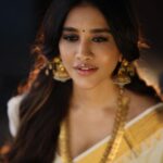 Nabha Natesh Instagram - My first ever Onam saree !! It has a special place in my heart now ❤️ : : : : Jewellery - @navrathan1954 X @storystudiolive Stylist - @sandhya__sabbavarapu Assisted by - @sirichandana_medi @prekshadhakad_ Photography - @karteeksivagouni Hairstylist - @naidukavala Makeup - @makeupbyramakrishna