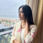Nabha Natesh Instagram - Today’s dump ! ; : : Shot and styled by @sandhya__sabbavarapu Outfit @reshaindia Leela Palace Hotel Chennai