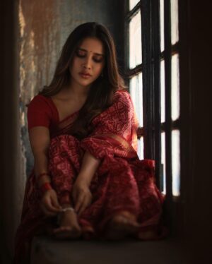 Nabha Natesh Instagram - The art of a glance…
ft. whispering eyes 
:
:
:
:

Stylist - @sandhya__sabbavarapu
Styling team - @team_sandhya
@sirichandana_medi
Photograper - @karteeksivagouni
Management team - @karthik_peruru @aleen_aladnak