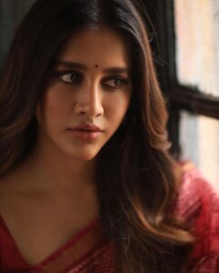 Nabha Natesh Instagram - The art of a glance… ft. whispering eyes : : : : Stylist - @sandhya__sabbavarapu Styling team - @team_sandhya @sirichandana_medi Photograper - @karteeksivagouni Management team - @karthik_peruru @aleen_aladnak