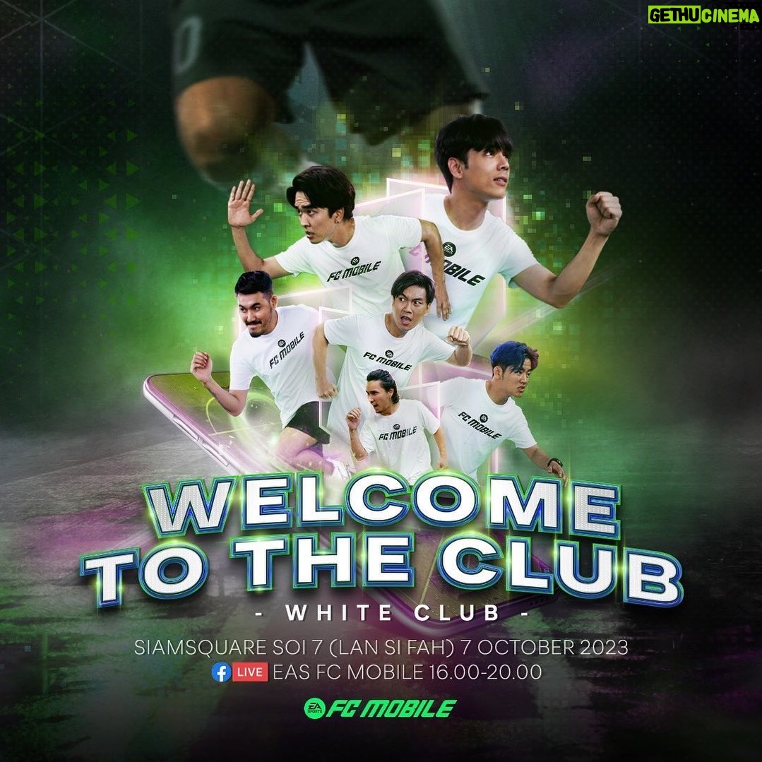 Nachat Juntapun Instagram - คอเกมฟุตบอลห้ามพลาดเด็ดขาด ในงาน Event "Welcome To The Club" ของเกม FC Mobile มีกิจกรรมของแจกเพียบ ใครใส่เสื้อบอลมางานถ่ายรูปลงโซเชี่ยลพร้อมติด #ยินดีต้อนรับสู่สโมสร #EASPORTSFCMobile มีสิทธิ์ลุ้นของรางวัลด้วยนะ นอกจากนั้นเซอร์ไพรส์สุดๆ มีสามสาว วง "PIXXIE" มาเล่นคอนเสิร์ตด้วย Event จะมีขึ้นวันที่ 7 ตุลาคม 66 SIAM SQUARE SOI 7 (บริเวณลานสีฟ้า) เวลา 16.00 เป็นต้นไป แล้วมาเจอกันนะครับ #WhiteClub #เอฟซีโมบาย