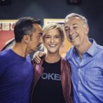 Nadia Toffa Instagram - Che ridere a #radiodj !!!! 🙃 @linus_dj è una #iena, @nicosavi un grande ballerino 👃 e io sono in mezzo a due fuochi! #leiene #djchiamaitalia #civediamodomenica