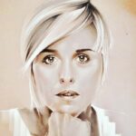 Nadia Toffa Instagram - Ciao bella gente! Uno di voi mi ha fatto questo ritratto. Bravo, no?! Fatti vivo che ti facciamo tutti un applauso virtuale 💋❤️ statemi bene ragazzi e buona neve #neve #freddo ❄️ e buona giornata 💥