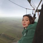 Nadine Lustre Instagram - My brain on this trip: - wow! nice view. - cute cows!! - there’s nothing beneath this basket… 10/10 Would def do this again! @giroinmongolfiera @harlanholden.coffee #harlancoffee #becausehazelnut Piemonte, Italy