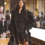 Nadine Lustre Instagram - Actress #NadineLustre explores #YohjiYamamoto’s spring - summer 2024 collection in Paris’ city hall, featuring avant-garde eveningwear in his signature black palette, peaked shoulders, deconstructed textiles, and distinctive embellishments. Click the link in the bio to stay updated on the latest fashion week stories, and to follow along on all the best #ParisFashionWeek moments with our correspondents and editors. Photographed by @martsromero, @odiethethiiird, @anzhizon.
