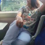 Naina Ganguly Instagram - The route of my journey is long, but I don't mind. The view is pleasing. 💙🚉🫶