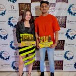Naisha Khanna Instagram - young actress of the year❤️ can’t thank y’all enough :) 👗: @meeamifashion look: @debellaandbeau 📸: @ankitsahu8589 #fyp #collab #ootd #award #fame #outfitinspo #fashion #lookoftheday #awardwinning congratulations @majid_khann for winning the best talent manager of the year!