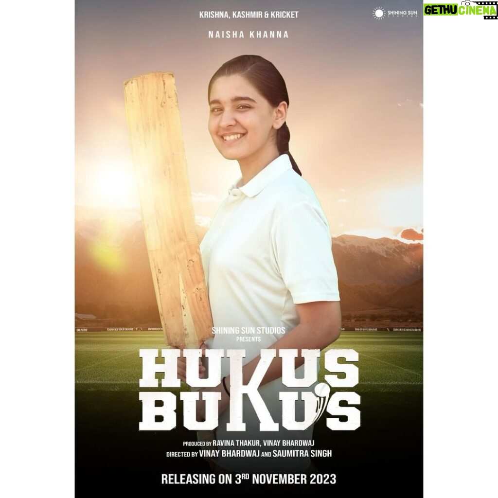 Naisha Khanna Instagram - It’s coming!!! My next movie will be releasing on 3rd November. The excitement awaits 💙🥳 ✨@siyaramkijai @itsshiningsunstudios @ravinathakurravvy @dsafary @sajjad_delafrooz @saum.shipra.singh #CinematicMagic #HukusBukusTrailer #BollywoodMagic #MustWatch 🎵✨#blockbusteralert