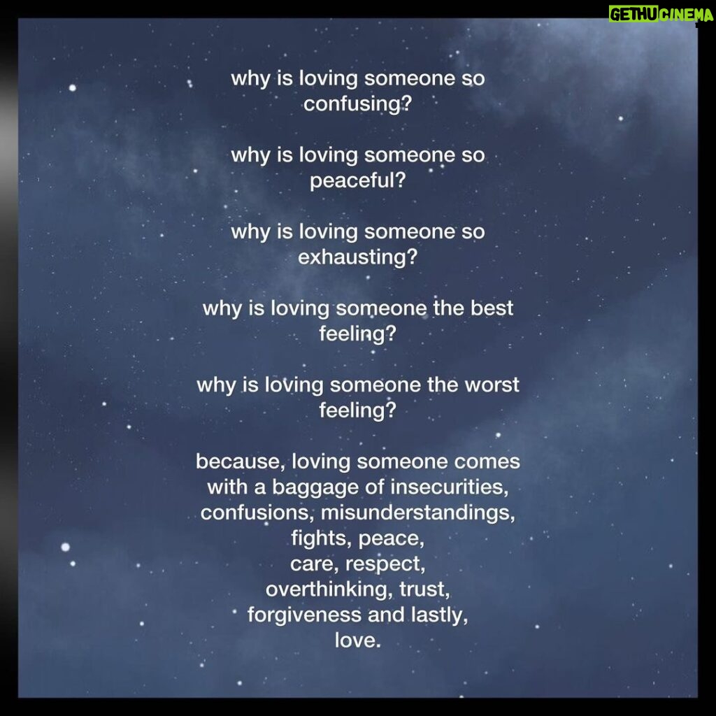 Naisha Khanna Instagram - Because being a monkey in the middle, sucks. This was the LAST part of ‘Loving Someone’ 🖤 Hope y’all liked ittt, thankyou for the love 💞✨ #writer #naishakhanna #lovingsomeone #writings