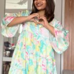 Nakshathra Nagesh Instagram - My husband thinks it’s cute! 😋 Guess who got her to order from @polagoclothing delivered today? 🥳🥳 my relationship with @polagoclothing is almost a decade old, the best home grown indian brand for dresses that are pretty and extremely comfortable. They keep coming up with new designs so often, I love them! Which one do you think I should wear on Valentine’s Day! 🙈🫶🏼 Also, videos like this one just live in my drafts forever. They’ve always been about me having fun but thanks to Raghav you get to see them too 🤣 #feltcutewillnotdeletelater #whynot #yolo #dancetohavefun #nothingelsematters #okayillstopnow #cheers!