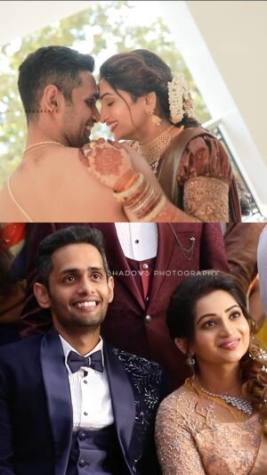 Nakshathra Nagesh Instagram - Capturing love in the blink of an eye! 🎥💖 Morning vows, evening cheers – we surprised Nakshatra & Raghav with their magical wedding video within 4 hours! Witness the joy, the tears, and the unforgettable moments. Swift, seamless, and full of love. That’s our commitment to making your special day truly timeless.

#SwiftWeddingMagic #unforgettablemoments #weddingmoments #happybride #weddingphotography #weddingportraits #Reeloftheday #weddingreels #southindianwedding #weddingreception #instagramreels #photo #photoshoot #wedding #nakshtranagesh #shadowsphotography #shadows #shadowsphotography #ajayshadowsphotography #bestreels #trendingreels