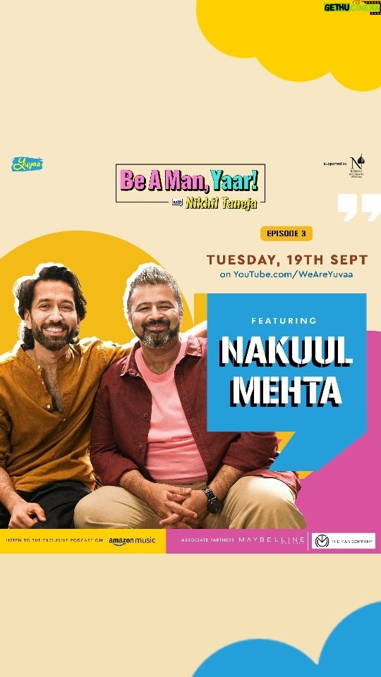 Nakuul Mehta Instagram - Teaser | Aap Ka Apna NAKUUL MEHTA is here to sweep you off your feet. 💖 Episode 3 of @beamanyaar is out on TUESDAY. You are not prepared for this one! 😚 Watch it ONLY on YouTube/WeAreYuvaa Supported by @rnp_foundation UNFILTERED podcast available on @amazonmusicin Associate partners @maybelline_ind & @themancompany . . . . #WeAreYuvaa #5YearsOfYuvaa #NakuulMehta #BeAManYaar #beamanwithnikhiltaneja #beaman #talkshow #positivemasculinity #nakuulmehta #nakuuljankee #nakuulforever