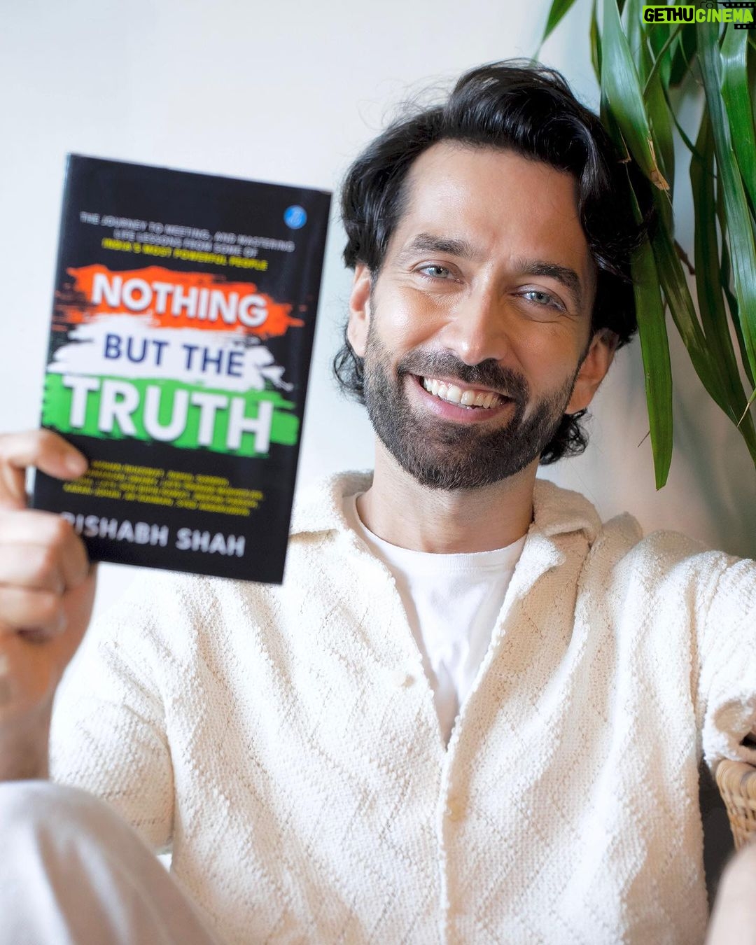 Nakuul Mehta Instagram - I come to you with NOT just a book recommendation but a peek into one of the finest young minds of our country who has through his ever expansive vision, phenomenal leadership skills and above average sense of humour built an organisation @iimunofficial (which we love with all our hearts) which has & will continue to create global leaders for our nation! #NothingButTheTrue is an account of @rishabhshah2012 ‘s experiments with truth with some distinguished leaders, head of states, once in a generation artists and sportspersons distilled through his very unique mind and voice! I spent the last week in Uttarakhand reading his delightful book and I strongly recommend you to preorder your copy on Amazon. Happy birthday Brohmulus, RS ❤️ You make me so proud. Thank you for sharing your labour of love and years of learning’s through this absolutely riveting book.