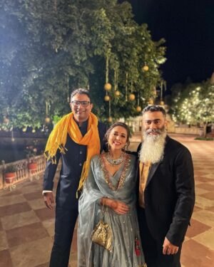Nakuul Mehta Instagram - The weekend was spent celebrating the union of two of the most joyous, drunk in love and the warmest people we may know off.. Kashu & Akshat ❤️

It ran without a schedule, with lots of impromptu dancing, happy tears, so much heart and to our utter disappointment the exception of that generic mausi/tayaa ji present in every wedding complaining about the younger generation! 

There are great days, there are beautiful ones and then there are days which promise to stay with you for a very long time. Watching the both of you celebrate each other and revel in the company of your closest will remain one of the happiest memories. 

Eternal happyness @kashmira_irani & @captain_akshat ❤️

.
.

Also, special love to @malvikatalwar for @yeh_lehenga_nahi_mehenga waali sherwani 🤙🏼