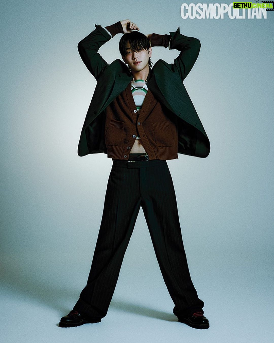 Nam Yoon-su Instagram - COSMOPOLITAN JANUARY. 📸: @songgge 👕: @wonderbird80 💇: @binkyubin 💄: @mooondddddd