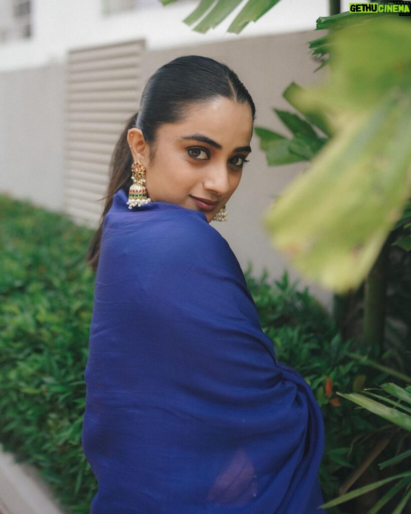 Namitha Pramod Instagram - Heart is full 🌏❣ 📷: @merin__georg Styled by : @rashmimuraleedharan Wearing : @pastelsdesignstudio Jewellery: @pureallure.in MUA : Yours truly ❣ #event #film #backtomybasicsleekhair