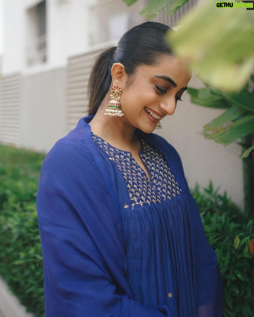 Namitha Pramod Instagram - Heart is full 🌏❣ 📷: @merin__georg Styled by : @rashmimuraleedharan Wearing : @pastelsdesignstudio Jewellery: @pureallure.in MUA : Yours truly ❣ #event #film #backtomybasicsleekhair