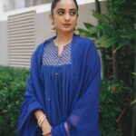 Namitha Pramod Instagram - Heart is full 🌏❣️ 📷: @merin__georg Styled by : @rashmimuraleedharan Wearing : @pastelsdesignstudio Jewellery: @pureallure.in MUA : Yours truly ❣️ #event #film #backtomybasicsleekhair