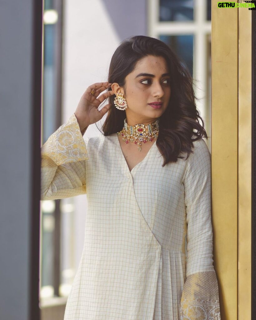 Namitha Pramod Instagram - Thank you Thrissur for all your love ❣✨ Wearing : @lisdesigns.in Accessories: @pureallure.in Styled by : @rashmimuraleedharan Captured by : @her_captain__ #inaguration2021
