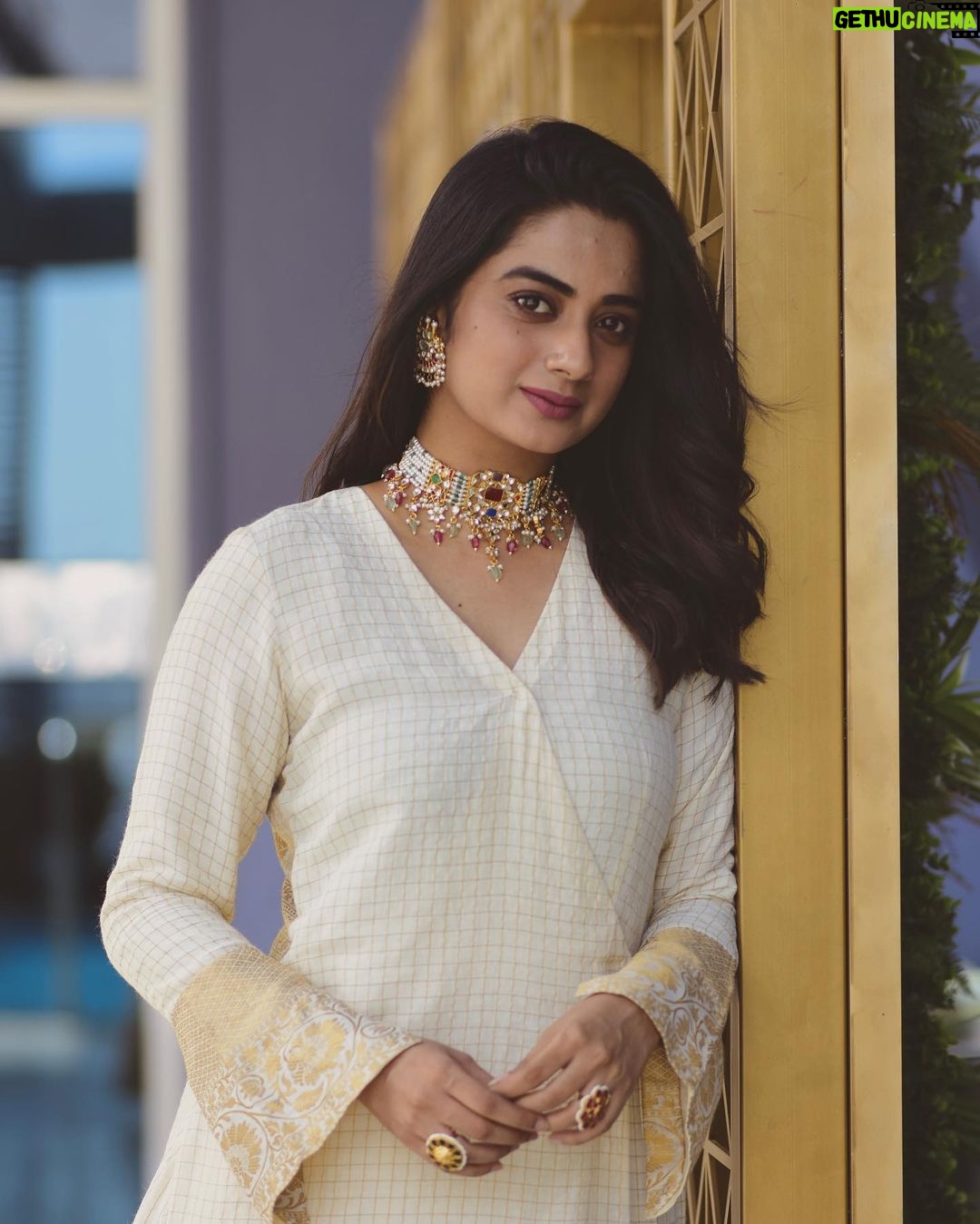 Namitha Pramod Instagram - Thank you Thrissur for all your love ❣️✨ Wearing : @lisdesigns.in Accessories: @pureallure.in Styled by : @rashmimuraleedharan Captured by : @her_captain__ #inaguration2021