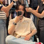 Namkoong Min Instagram - 코를 다쳤지만 촬영준비 메컵이랑 머리를 이쁘게하고 일하러가서 #밀레 광고 촬영 퇴근후 #스시아오타 에서 맥주한잔! 한잔 정도는 괜찮잖아