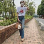 Nana Eikura Instagram - お腹すく🍞🍓🤤 T-shirt & bag @LOEWE #LOEWEhammock