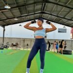 Nancy Isime Instagram - Sweaty, FIT, Happy AF🥰 Swipe to Train like Nancy💪🏽 Shebi I warned you guys that when Chubby Bolanle exits and Fit Lean Nancy returns, una no go hear word again😂😂 Be prepared for back to back Fitness content🤪 Trainer: @kemenfitness