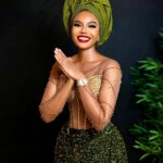 Nancy Isime Instagram - Proud Naija Babe💚 #LoveUnbeaten24 Congratulations to our stunning bride @veekee_james and her husband💚 God bless your Union 🙏🏽 Dress: @ateni.ng Makeup: @bibyonce Gele: @ennygelecraft Photographed by: @officialphotofreak