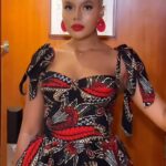 Nancy Isime Instagram - The other night for “Silent Storm” Premiere in Cameroon❤️ Wearing my @hollantex_official by @afrikayla 😍 🎥: @shotsbymandelazz_ 💎: @jewelsbytee2