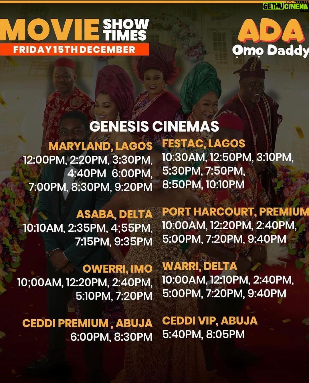 Nancy Isime Instagram - My Big Sis @realmercyaigbe made her Cinema debut today as a producer and I couldn’t be more proud! Beyond glad to see the amazing reviews so far, I can’t wait to watch!🥳 Congratulations Sis, wishing you a successful cinema run🙏🏽 Fam, Ada Omo Daddy is now showing in cinemas nationwide. Swipe for Showtimes!❤️