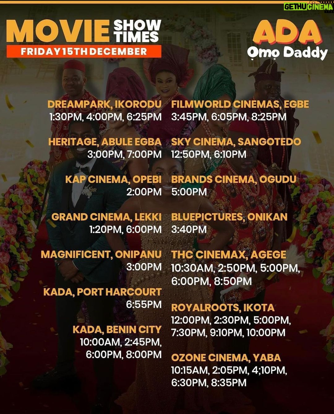 Nancy Isime Instagram - My Big Sis @realmercyaigbe made her Cinema debut today as a producer and I couldn’t be more proud! Beyond glad to see the amazing reviews so far, I can’t wait to watch!🥳 Congratulations Sis, wishing you a successful cinema run🙏🏽 Fam, Ada Omo Daddy is now showing in cinemas nationwide. Swipe for Showtimes!❤️