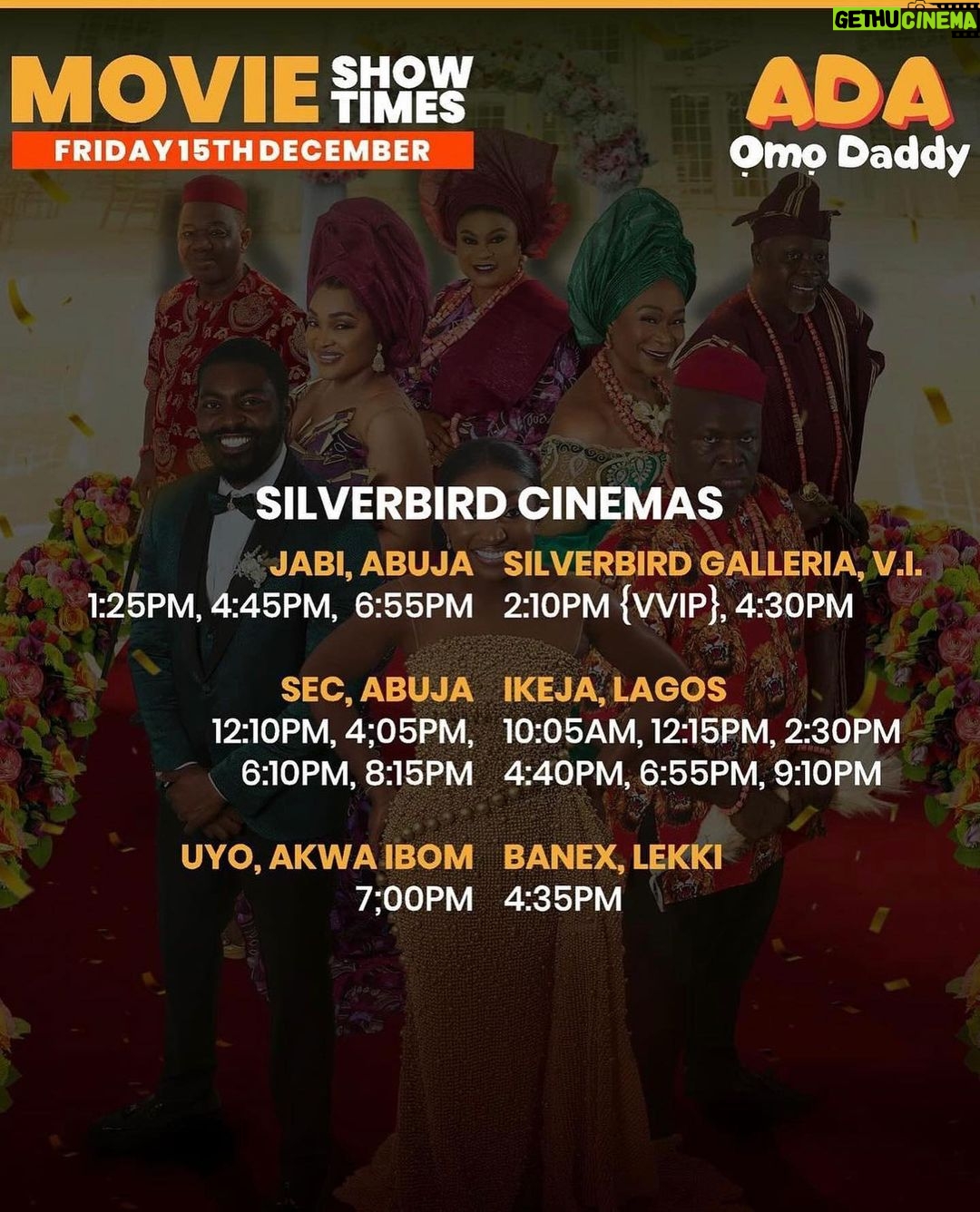 Nancy Isime Instagram - My Big Sis @realmercyaigbe made her Cinema debut today as a producer and I couldn’t be more proud! Beyond glad to see the amazing reviews so far, I can’t wait to watch!🥳 Congratulations Sis, wishing you a successful cinema run🙏🏽 Fam, Ada Omo Daddy is now showing in cinemas nationwide. Swipe for Showtimes!❤️