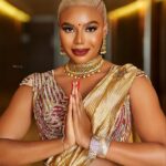 Nancy Isime Instagram - Namaste 🙏🏽🥰❤️ HOST WITH THE MOST FOR ALL THE POSITIVE REASONS🥰 Hosting duties for Tolaram’s 75th Anniversary❤️ Styled By: @medlinboss Makeup: @bibyonce Photographed By: @officialphotofreak