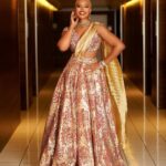 Nancy Isime Instagram - Namaste 🙏🏽🥰❤️ HOST WITH THE MOST FOR ALL THE POSITIVE REASONS🥰 Hosting duties for Tolaram’s 75th Anniversary❤️ Styled By: @medlinboss Makeup: @bibyonce Photographed By: @officialphotofreak